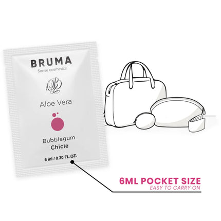 BRUMA - ALOE VERA GLEITGEL BUBBLEGUM GESCHMACK 6 ML - Gleitgel mit Geschmack