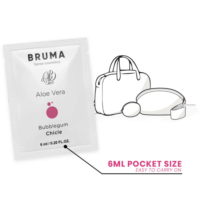 BRUMA - ALOE VERA GLEITGEL BUBBLEGUM GESCHMACK 6 ML - Gleitgel mit Geschmack