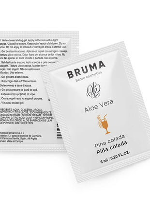 BRUMA - ALOE VERA GLEITGEL PINA COLADA GESCHMACK 6 ML - Gleitgel mit Geschmack