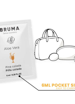 BRUMA - ALOE VERA GLEITGEL PINA COLADA GESCHMACK 6 ML - Gleitgel mit Geschmack