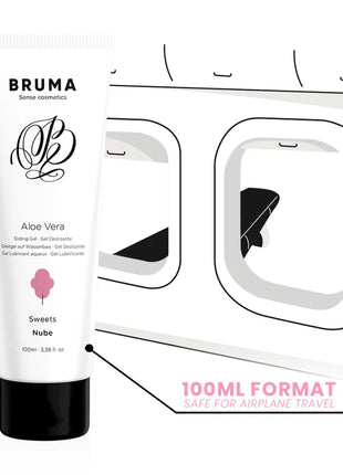 BRUMA - ALOE VERA GLEITGEL ZUCKERWATTE GESCHMACK 100 ML - Gleitgel mit Geschmack