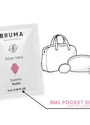 BRUMA - ALOE VERA GLEITGEL ZUCKERWATTE GESCHMACK 6 ML - Gleitgel mit Geschmack