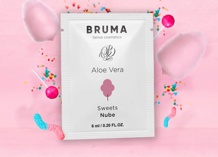 BRUMA - ALOE VERA GLEITGEL ZUCKERWATTE GESCHMACK 6 ML - Gleitgel mit Geschmack