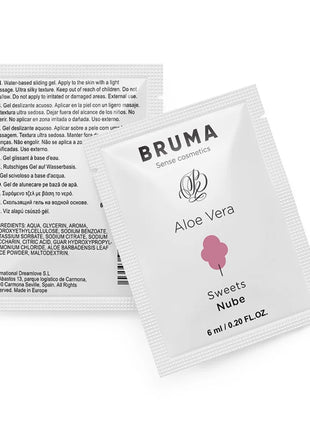 BRUMA - ALOE VERA GLEITGEL ZUCKERWATTE GESCHMACK 6 ML - Gleitgel mit Geschmack