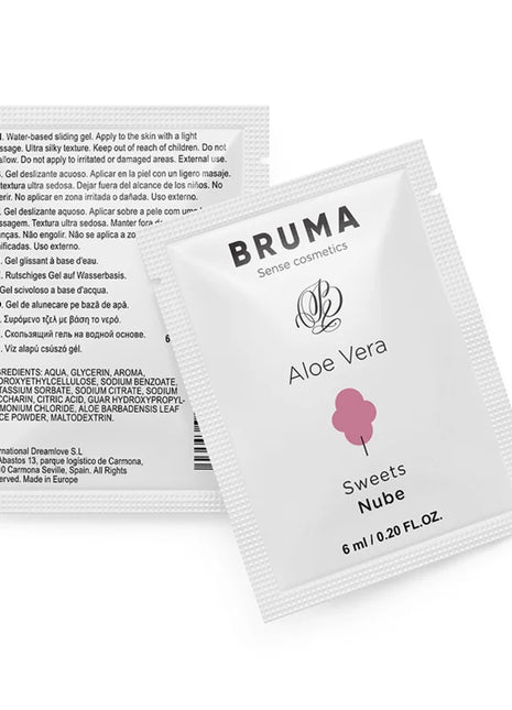 BRUMA - ALOE VERA GLEITGEL ZUCKERWATTE GESCHMACK 6 ML - Gleitgel mit Geschmack