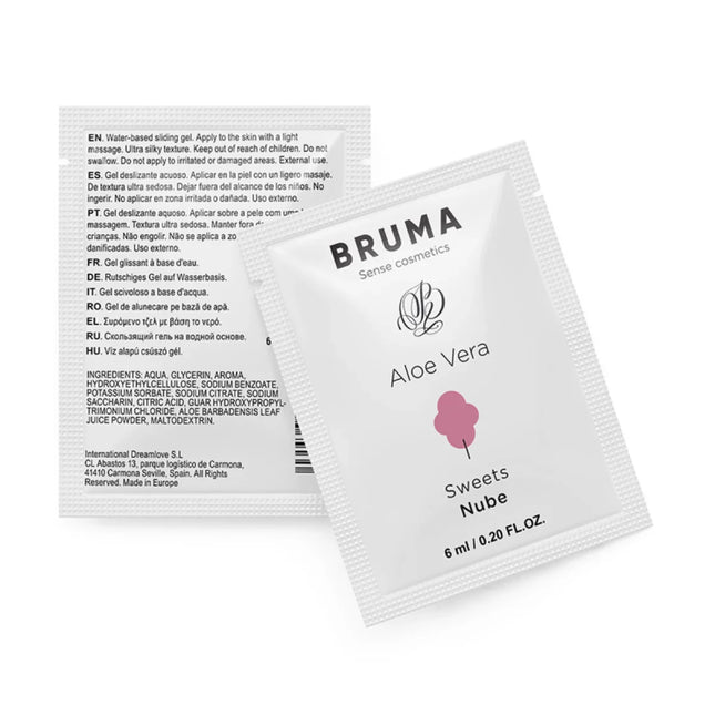 BRUMA - ALOE VERA GLEITGEL ZUCKERWATTE GESCHMACK 6 ML - Gleitgel mit Geschmack