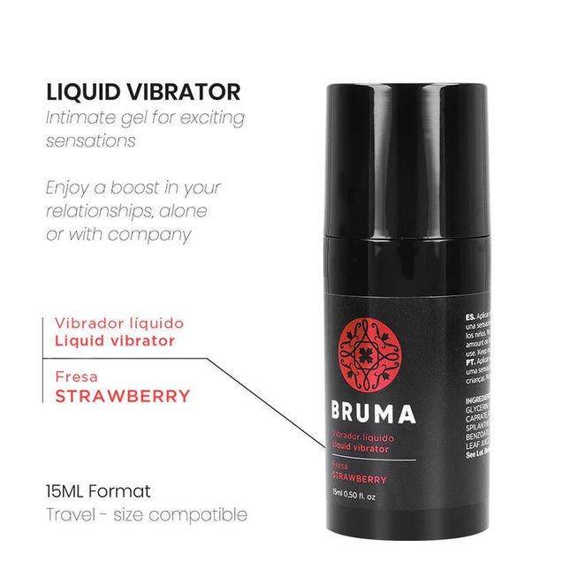 BRUMA - FLÜSSIGER VIBRATOR ULTRA GLEITEND ERDBEERE 15 ML - Vibrationseffekt