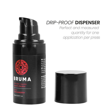 BRUMA - FLÜSSIGER VIBRATOR ULTRA GLEITEND ERDBEERE 15 ML - Vibrationseffekt