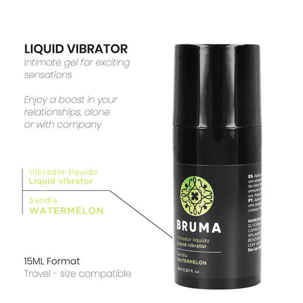 BRUMA - FLÜSSIGER VIBRATOR ULTRA GLEITENDE WASSERMELONE 15 ML - Vibrationseffekt