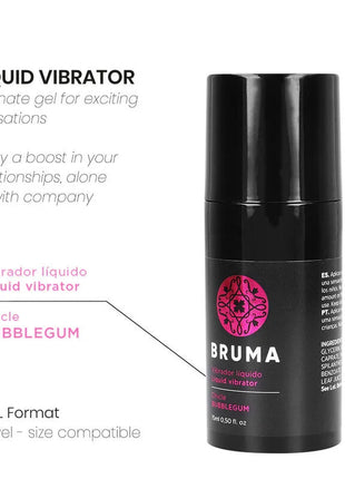 BRUMA - FLÜSSIGER VIBRATOR ULTRA SLIDING BUBBLEGUM 15 ML - Vibrationseffekt