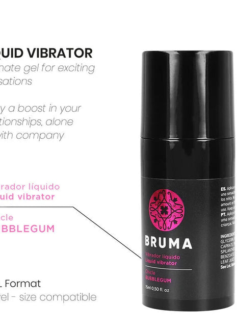 BRUMA - FLÜSSIGER VIBRATOR ULTRA SLIDING BUBBLEGUM 15 ML - Vibrationseffekt