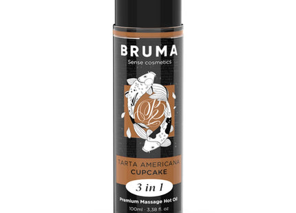BRUMA - PREMIUM-MASSAGEÖL MIT WÄRMEEFFEKT CUPCAKE-GESCHMACK 3 IN 1 - 100 ML