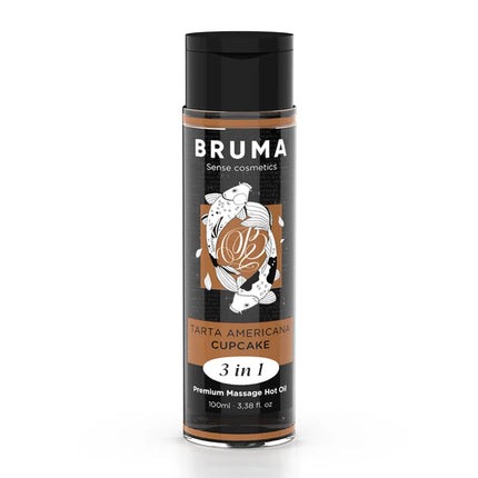 BRUMA - PREMIUM-MASSAGEÖL MIT WÄRMEEFFEKT CUPCAKE-GESCHMACK 3 IN 1 - 100 ML