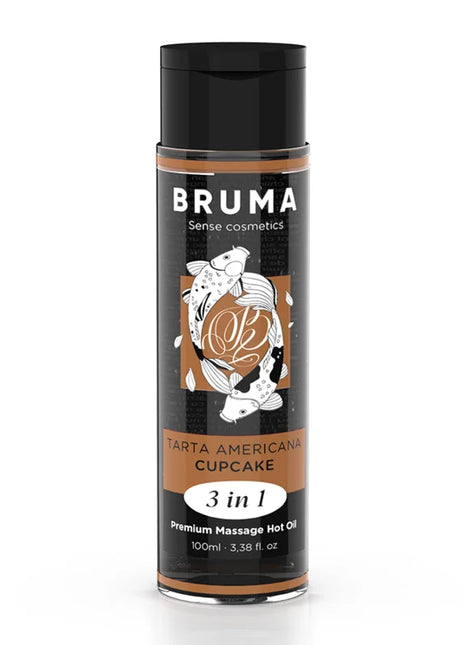 BRUMA - PREMIUM-MASSAGEÖL MIT WÄRMEEFFEKT CUPCAKE-GESCHMACK 3 IN 1 - 100 ML