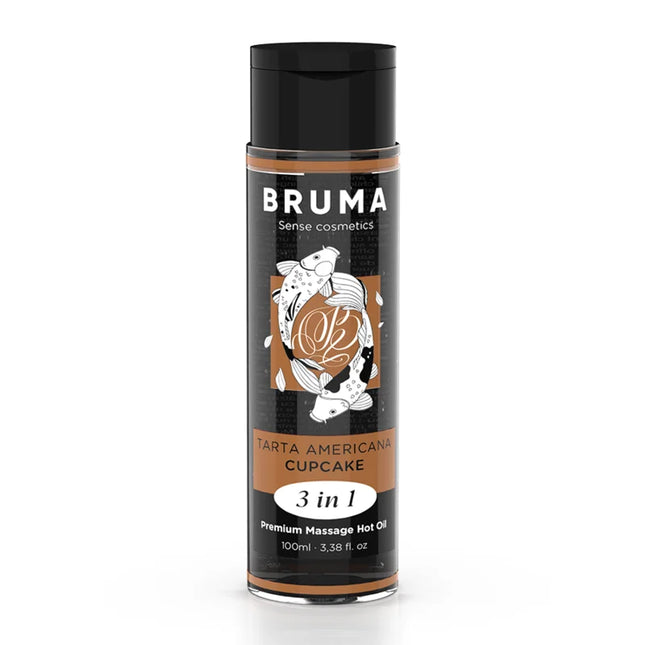 BRUMA - PREMIUM-MASSAGEÖL MIT WÄRMEEFFEKT CUPCAKE-GESCHMACK 3 IN 1 - 100 ML