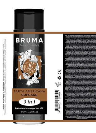 BRUMA - PREMIUM-MASSAGEÖL MIT WÄRMEEFFEKT CUPCAKE-GESCHMACK 3 IN 1 - 100 ML