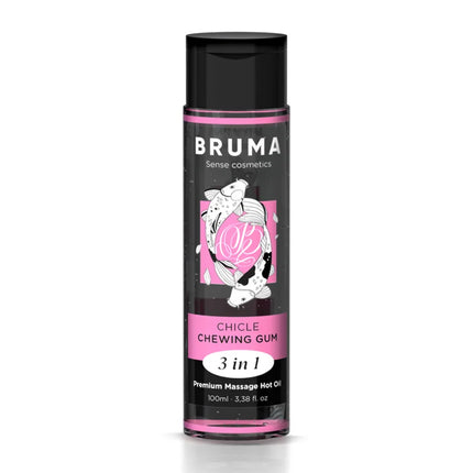 BRUMA - PREMIUM-MASSAGEÖL MIT WÄRMEEFFEKT GUM-GESCHMACK 3 IN 1 - 100 ML - Massageöl