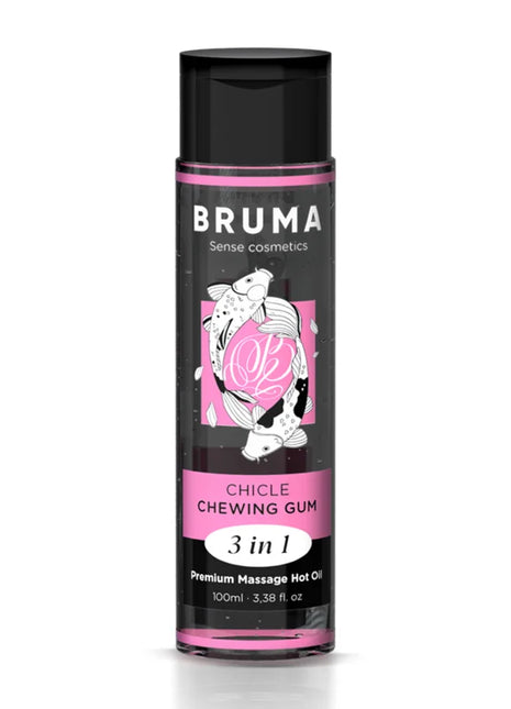BRUMA - PREMIUM-MASSAGEÖL MIT WÄRMEEFFEKT GUM-GESCHMACK 3 IN 1 - 100 ML - Massageöl