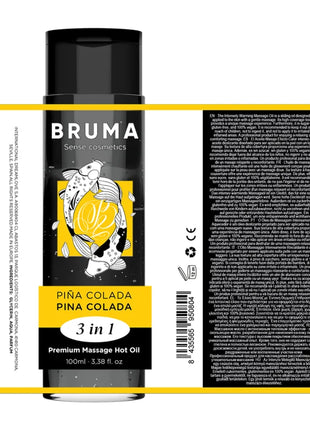 BRUMA - PREMIUM-MASSAGEÖL MIT WÄRMEEFFEKT PINA COLADA-GESCHMACK 3 IN 1 - 100 ML