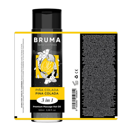 BRUMA - PREMIUM-MASSAGEÖL MIT WÄRMEEFFEKT PINA COLADA-GESCHMACK 3 IN 1 - 100 ML