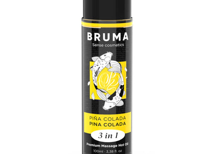 BRUMA - PREMIUM-MASSAGEÖL MIT WÄRMEEFFEKT PINA COLADA-GESCHMACK 3 IN 1 - 100 ML