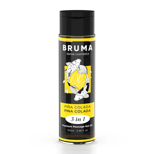 BRUMA - PREMIUM-MASSAGEÖL MIT WÄRMEEFFEKT PINA COLADA-GESCHMACK 3 IN 1 - 100 ML
