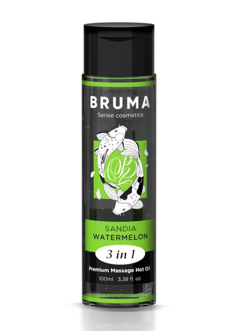 BRUMA - PREMIUM-MASSAGEÖL MIT WÄRMEEFFEKT WASSERMELONE-GESCHMACK 3 IN 1 - Massageöl