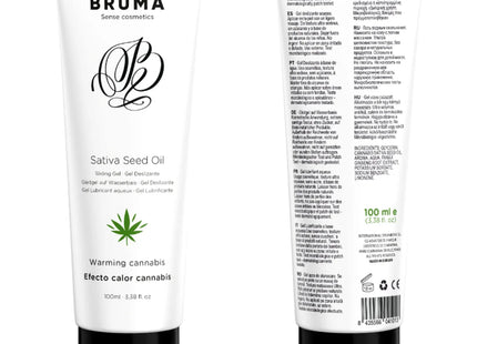 BRUMA - SATIVA-SAMENÖL-GLEITGEL MIT WÄRMENDEM CANNABISGESCHMACK 100 ml - Gleitgel mit Geschmack und Wärmeeffekt