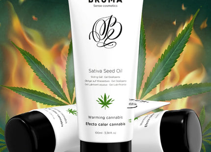 BRUMA - SATIVA-SAMENÖL-GLEITGEL MIT WÄRMENDEM CANNABISGESCHMACK 100 ml - Gleitgel mit Geschmack und Wärmeeffekt