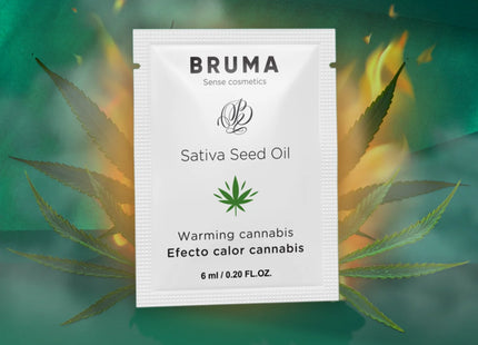 BRUMA - SATIVA-SAMENÖL-GLEITGEL MIT WÄRMENDEM CANNABISGESCHMACK 6 ml - Gleitgel mit Geschmack und Wärmeeffekt