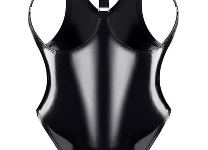 brustfreier Lack Body TDTanja001 von Demoniq Total Domination Collection - S / schwarz - Body