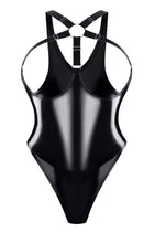 brustfreier Lack Body TDTanja001 von Demoniq Total Domination Collection - S / schwarz - Body