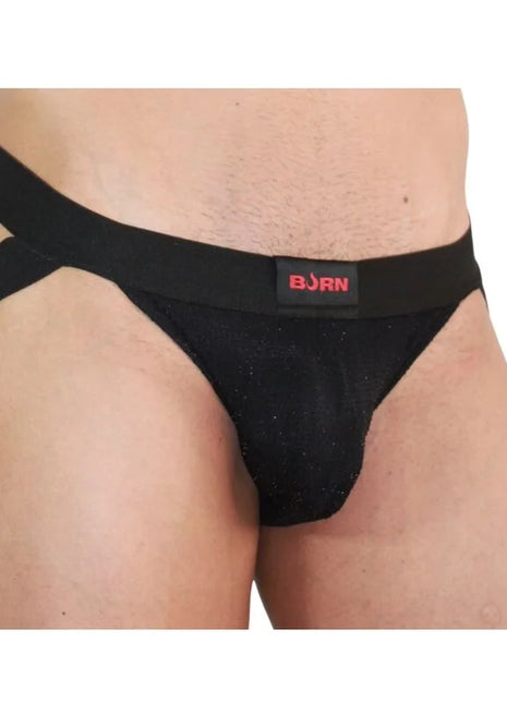 BURN - 003 JOCK GLÄNZEND SCHWARZ S - XL