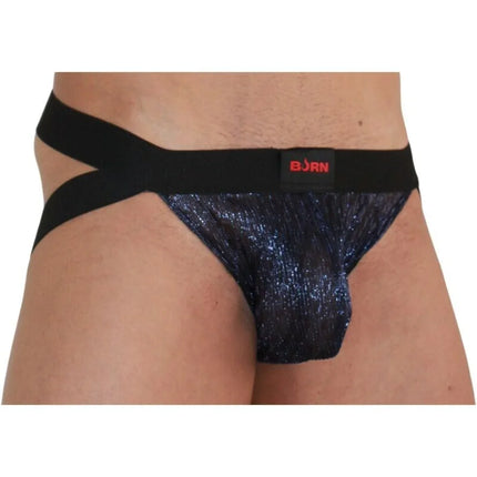 BURN - 006 JOCK GLÄNZEND BLAU / SCHWARZ S - M