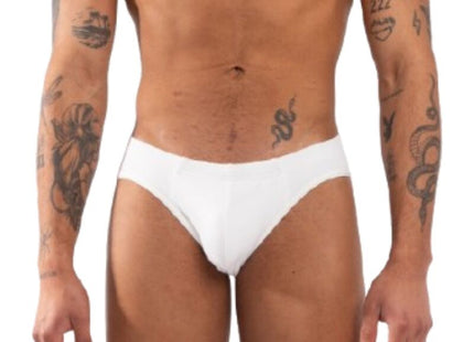 Weiße briefs burn 021 white slip s mit glattem, eng anliegendem design aus weichem material