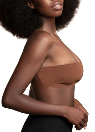 BYE-BRA - BODY CINTA 5 M X 6.5 CM + 3 PARES DE PEZONERAS MARRON - BH Accessories