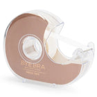 Clear plastic cinta para ropa dispenser with taupe byebra label for adhesivo de doble use size única