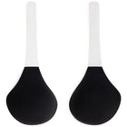 Black silicone spatulas with white handles by bye-bra elevadores esculpidores negro copa f para usar después de cada uso