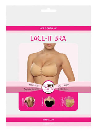 BYE-BRA - LACE-IT ENHANCEMENT PUSH-UP BEIGE CUP A - BH