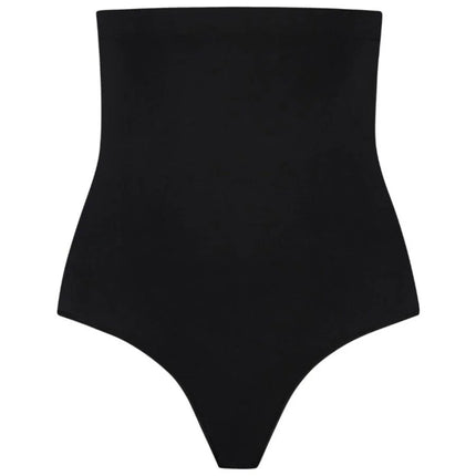 Black high-waisted seamless bodysuit bye-bra sin costuras con tejido de tacto suave y tira de silicona talla l