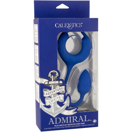 CALEXOTICS - ADMIRAL BEWICHTERTER HAHNRING BLAU - Penisring ohne Vibration