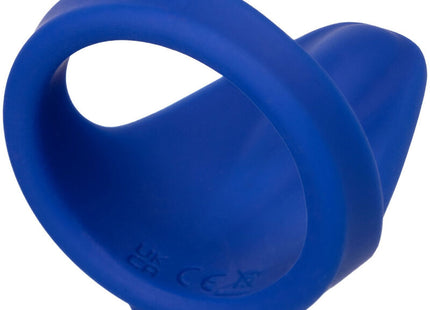 Calexotics admiral dammmassager blau blaues silikonring mit konisch zulaufendem ende, ergonomisches design