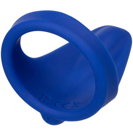 Calexotics admiral dammmassager blau blaues silikonring mit konisch zulaufendem ende, ergonomisches design