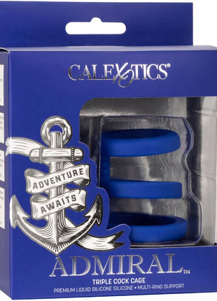 CALEXOTICS - ADMIRAL DREIFACH-COCK-CAGE BLAU