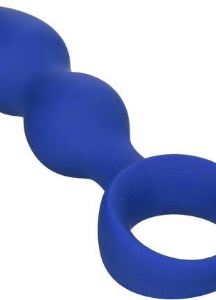 Calexotics admiral fortgeschrittener analplug blau aus silikon mit ring an der basis für fortgeschrittene anwender