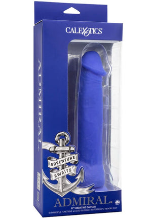 CALEXOTICS - ADMIRAL KAPITN REALISTISCHER DILDO-VIBRATOR BLAU - Vibratoren mit Saufnapf