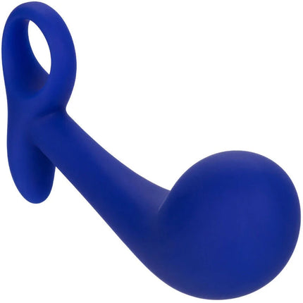Calexotics admiral set 2 analyplug blau aus silikon mit glattem, rundem kopf und ergonomischem griff
