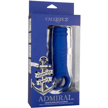 CALEXOTICS - ADMIRAL WAVE PENIS COVER FLÜSSIGES SILIKON BLAU - Penishülle