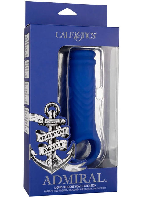 CALEXOTICS - ADMIRAL WAVE PENIS COVER FLÜSSIGES SILIKON BLAU - Penishülle