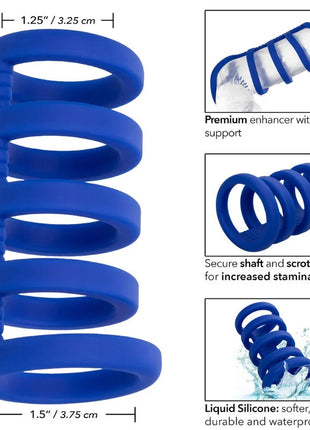 CALEXOTICS - ADMIRAL XTREME CAGE BLAU - Keuschheitsringe